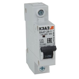 KEAZ Выключатель автоматический модульный ВА47-29-1D3-УХЛ3 (4,5кА)-КЭАЗ