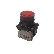 KEAZ Кнопка КМЕ4111мЛ-220В-красный-1но+1нз-цилиндр-индикатор-IP40-КЭАЗ