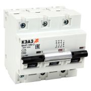 KEAZ Выключатель автоматический модульный ВА47-100-3D63-УХЛ3 (10кА)-КЭАЗ