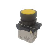 KEAZ Кнопка КМЕ4110м-желтый-1но+0нз-цилиндр-IP40-КЭАЗ