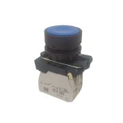 KEAZ Кнопка КМЕ4102м-синий-0но+2нз-цилиндр-IP40-КЭАЗ